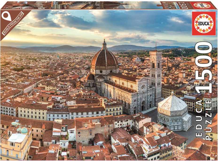 EDUCA Puzzle Florencia zo vzduchu 1500 dielikov