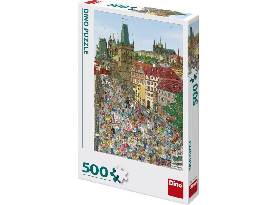 DINO Puzzle Mostecká veža, Praha 500 dielikov