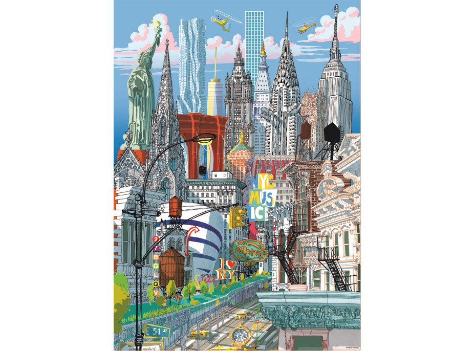 EDUCA Puzzle New York 1000 dielikov