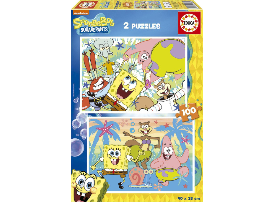 EDUCA Puzzle Sponge Bob 2x100 dielikov