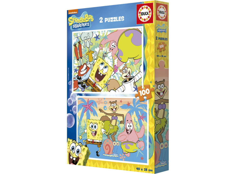 EDUCA Puzzle Sponge Bob 2x100 dielikov