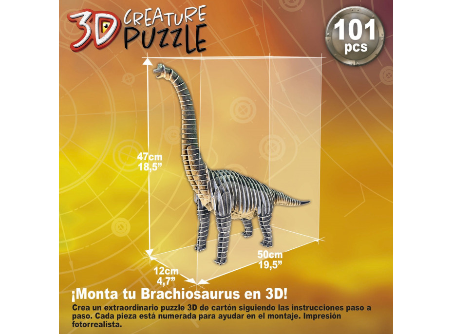 EDUCA 3D puzzle Brachiosaurus 101 dielikov