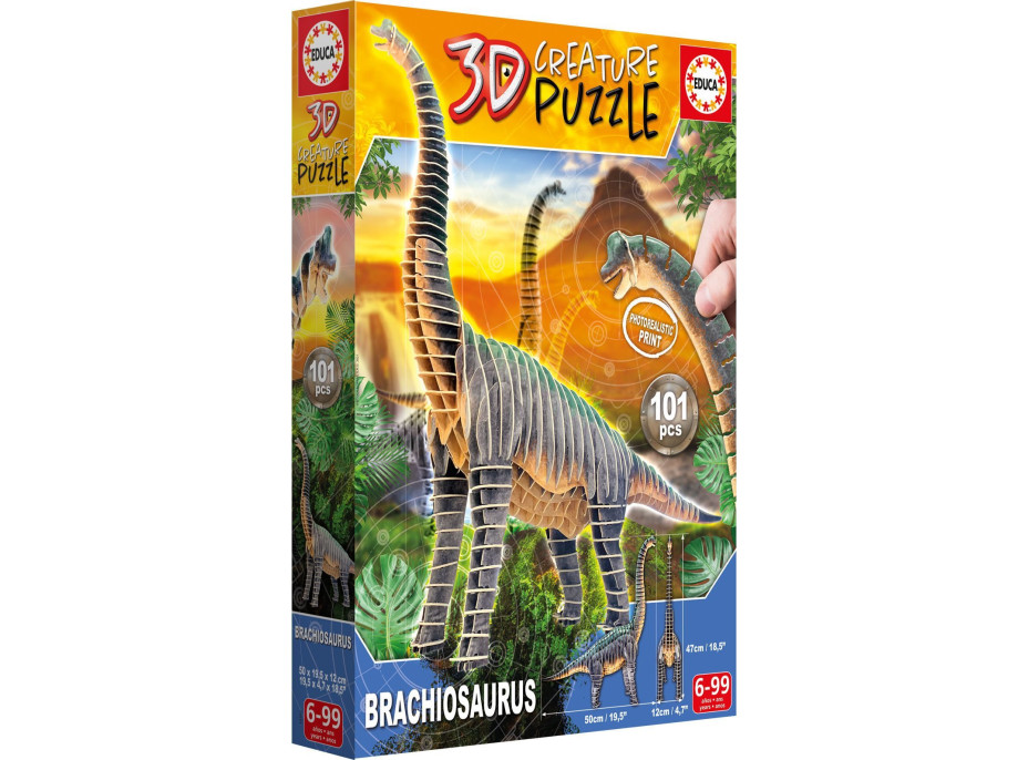 EDUCA 3D puzzle Brachiosaurus 101 dielikov