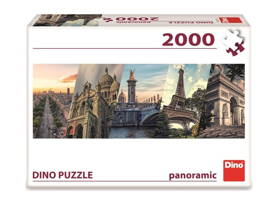 DINO Panoramatické puzzle Paríž koláž 2000 dielikov