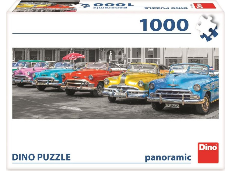 DINO Panoramatické puzzle Zraz bouráků 1000 dielikov