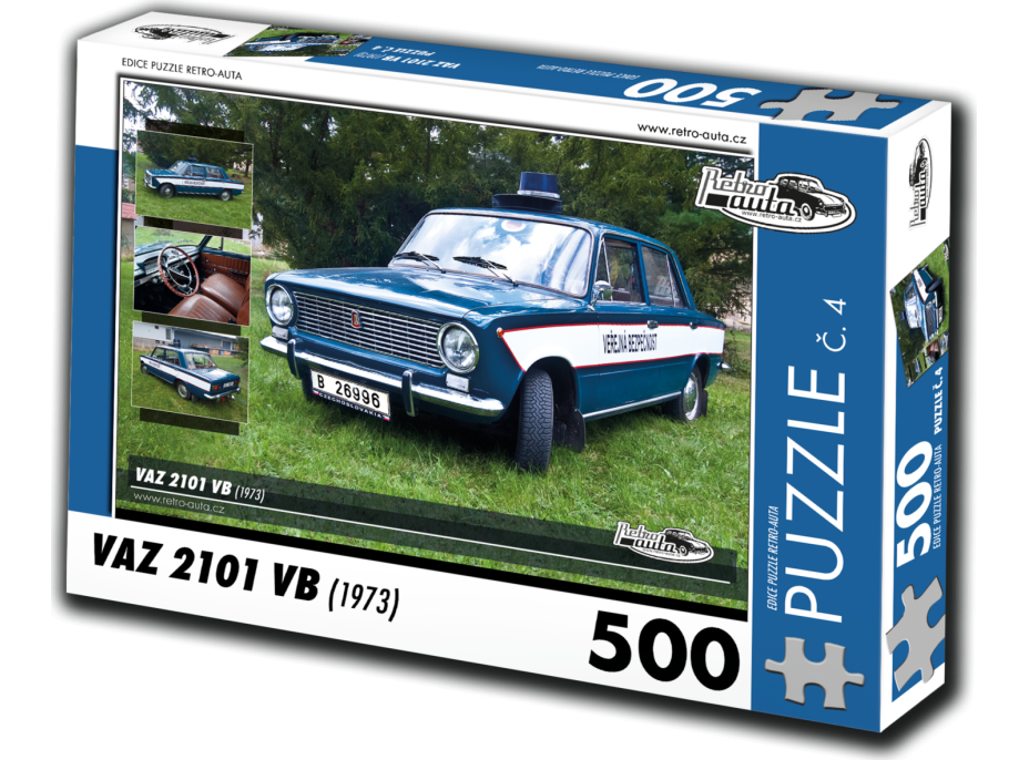 RETRO-AUTA Puzzle č. 4 VAZ 2101 VB (1973) 500 dielikov