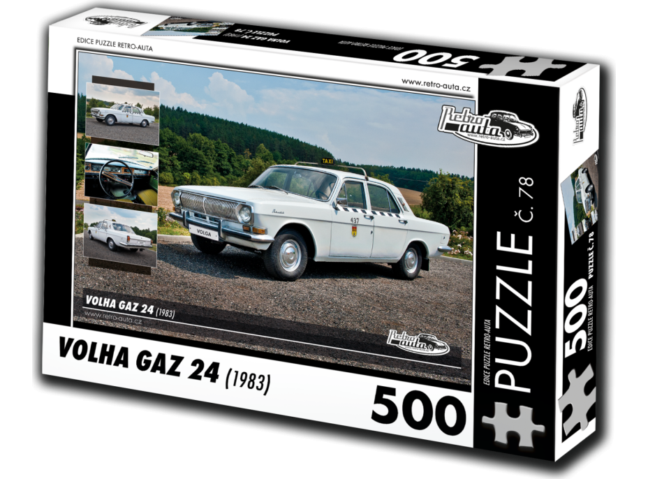 RETRO-AUTA Puzzle č. 78 Volga GAZ 24 (1983) 500 dielikov