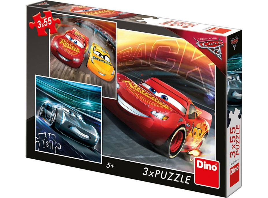 DINO Puzzle Cars 3: Tréning 3x55 dielikov