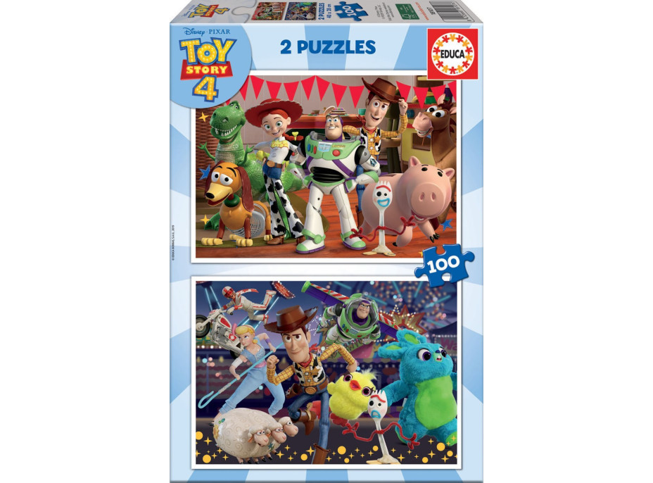 EDUCA Puzzle Toy Story 4, 2x100 dielikov