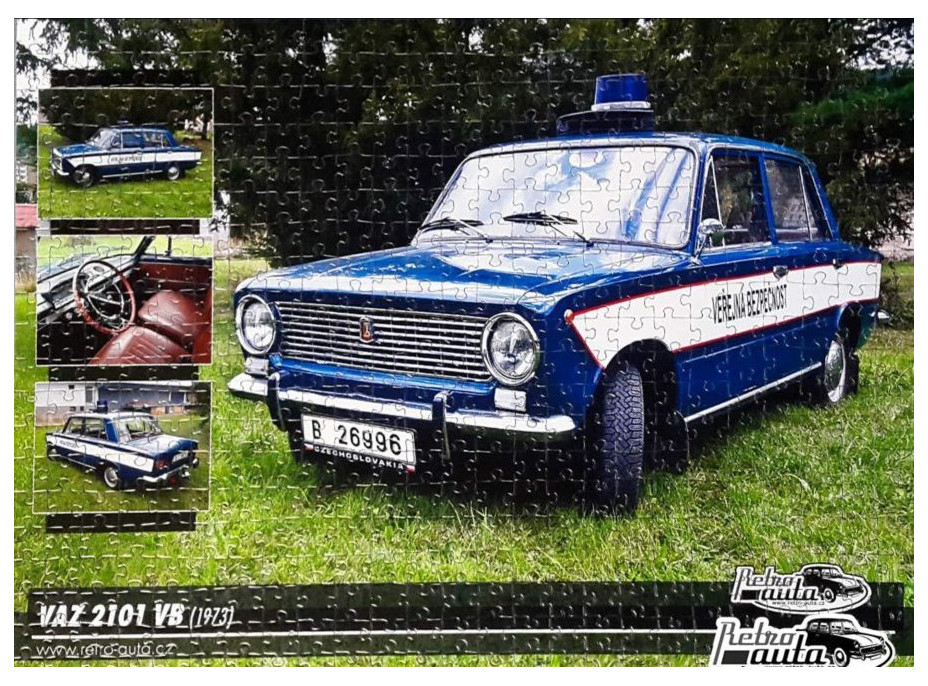 RETRO-AUTA Puzzle č. 4 VAZ 2101 VB (1973) 500 dielikov