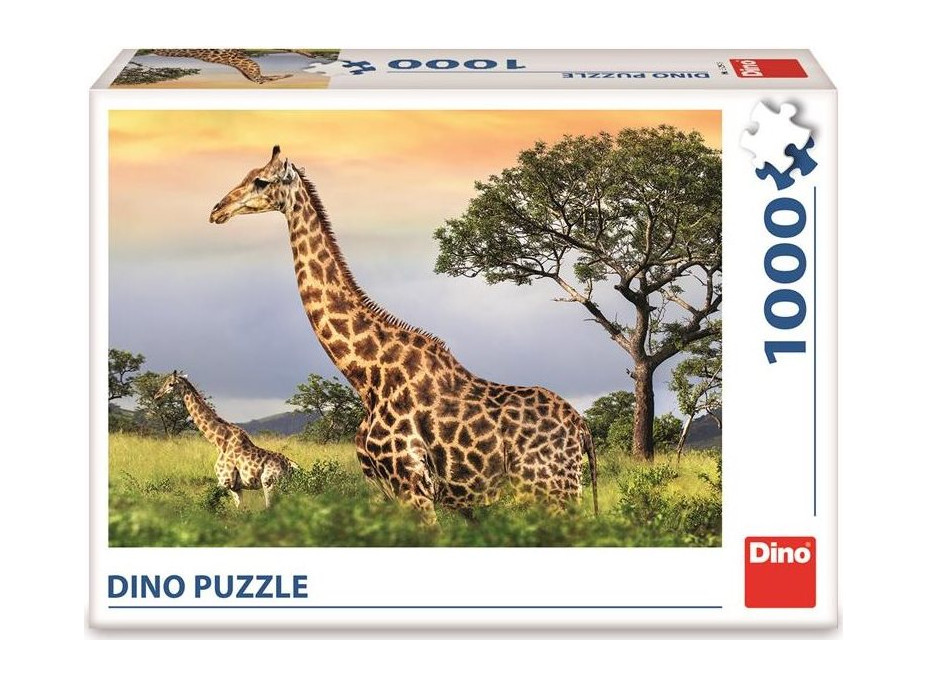 DINO Puzzle Žirafia rodina 1000 dielikov