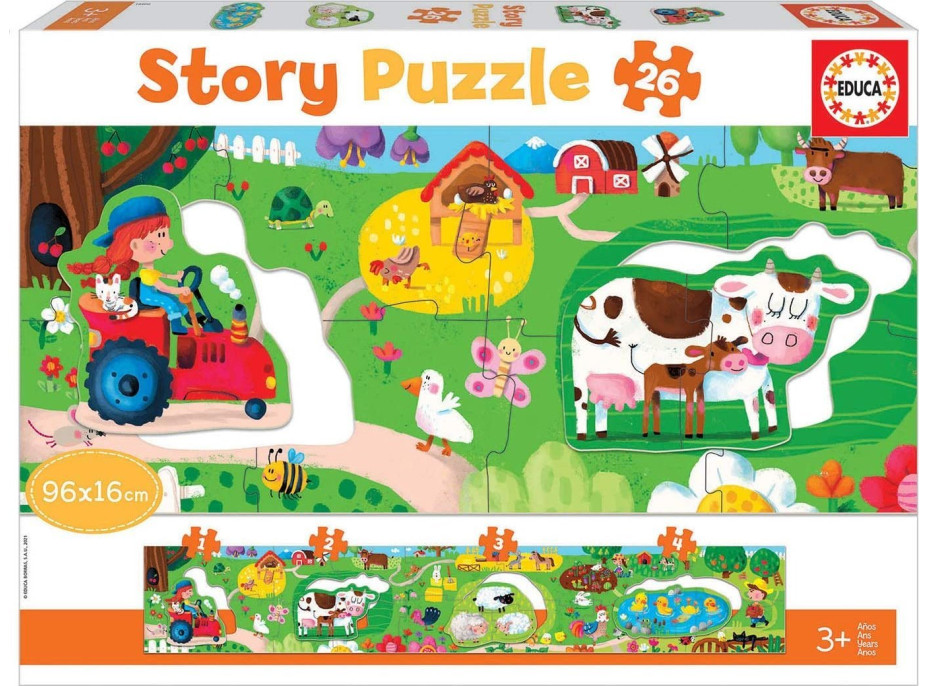 EDUCA Story puzzle Farma 26 dielikov