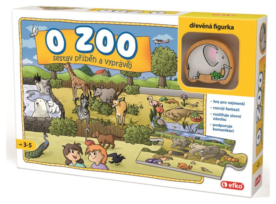 EFKO Rozprávacie puzzle O zoo 9 dielikov