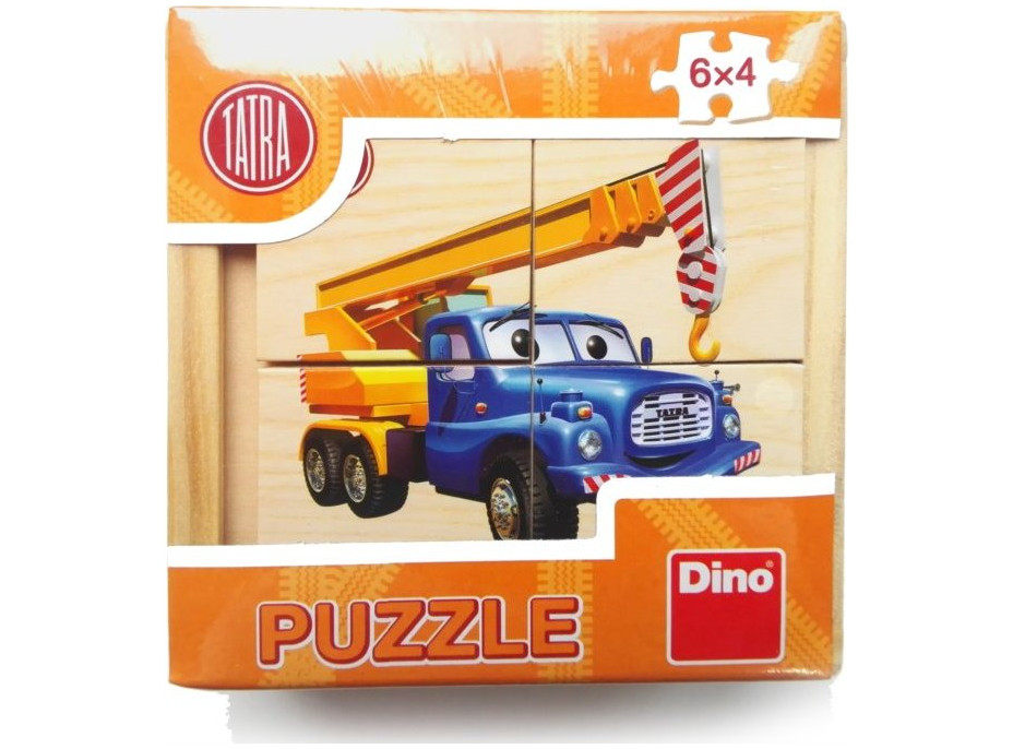 DINO Drevené puzzle Tatra 6x4 dieliky