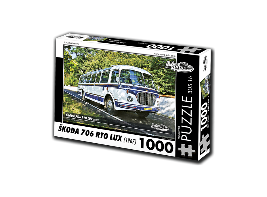 RETRO-AUTA Puzzle BUS č.16 Škoda 706 RTO LUX (1967) 1000 dielikov