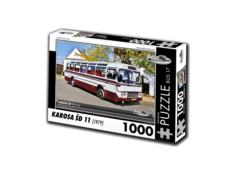 RETRO-AUTA Puzzle BUS č.17 Karosa ŠD 11 (1979) 1000 dielikov