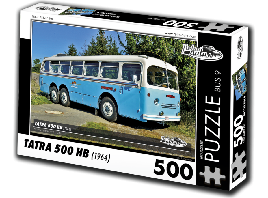 RETRO-AUTA Puzzle BUS č. 9 Tatra 500 HB (1964) 500 dielikov