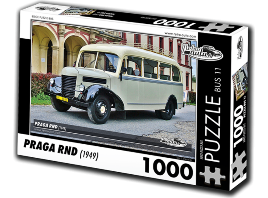 RETRO-AUTA Puzzle BUS č.11 Praga RND (1949) 1000 dielikov