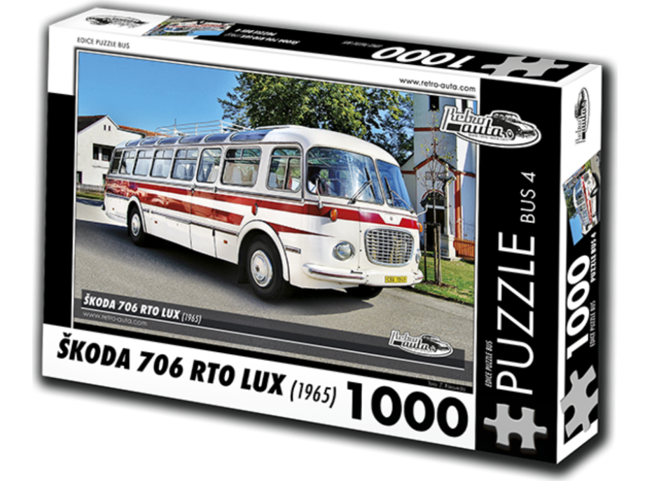 RETRO-AUTA Puzzle BUS č.4 Škoda 706 RTO LUX (1965) 1000 dielikov