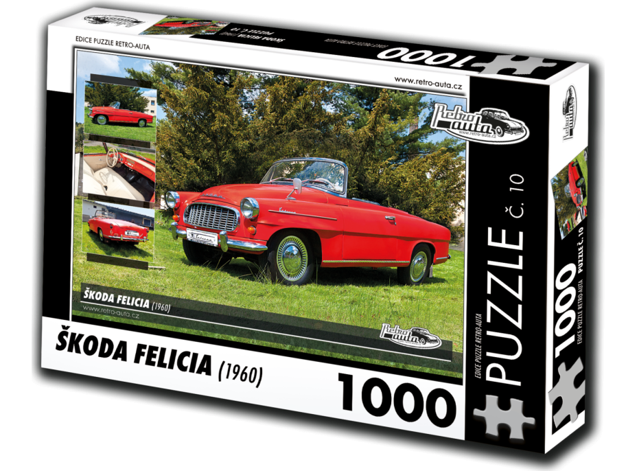 RETRO-AUTA Puzzle č. 10 Škoda Felicia (1960) 1000 dielikov