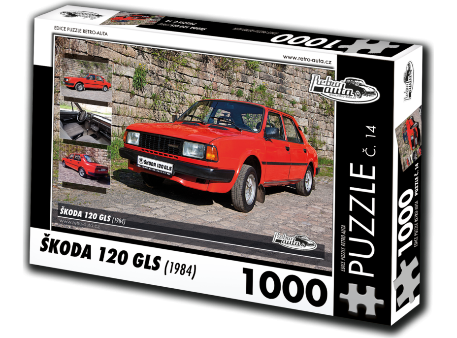 RETRO-AUTA Puzzle č. 14 Škoda 120 GLS (1984) 1000 dielikov