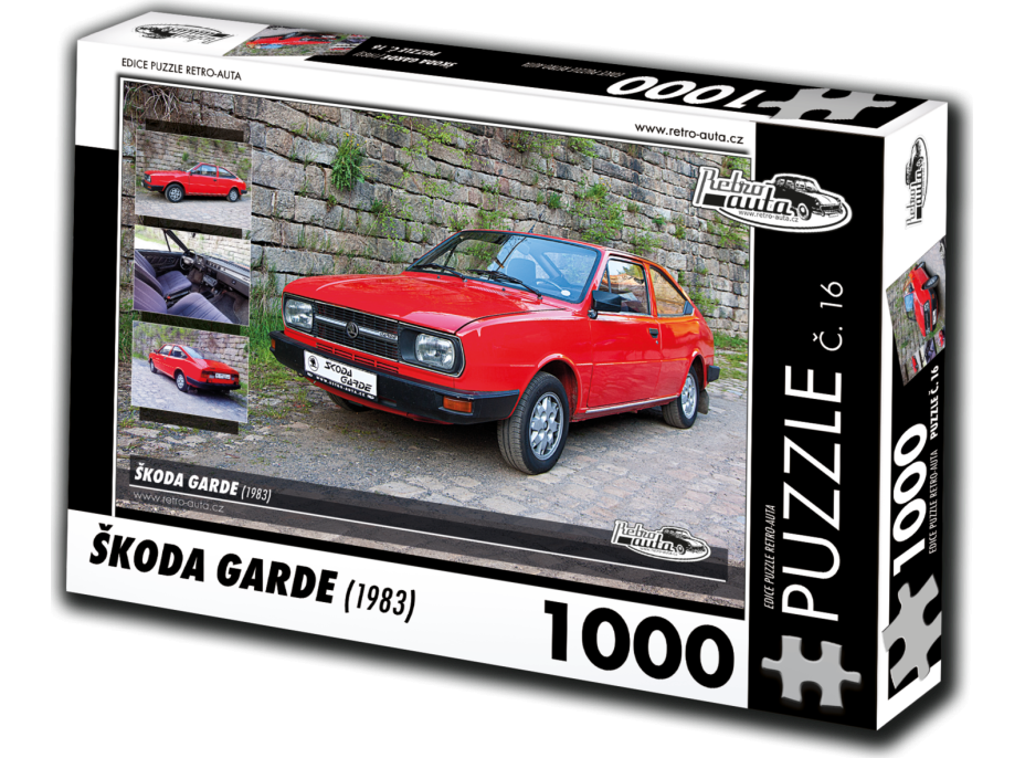 RETRO-AUTA Puzzle č. 16 Škoda Garde (1983) 1000 dielikov