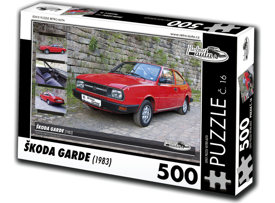 RETRO-AUTA Puzzle č. 16 Škoda Garde (1983) 500 dielikov