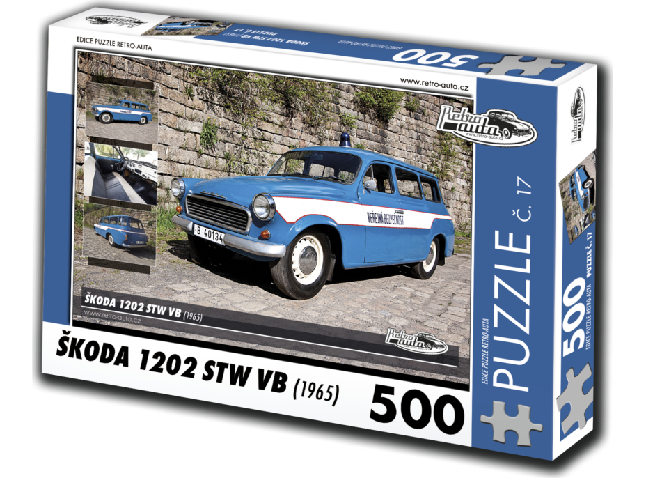 RETRO-AUTA Puzzle č. 17 Škoda 1202 STW VB (1965) 500 dielikov