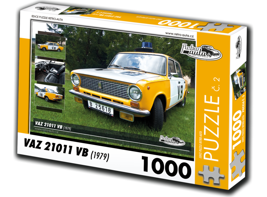 RETRO-AUTA Puzzle č. 2 Väz 21011 VB (1979) 1000 dielikov