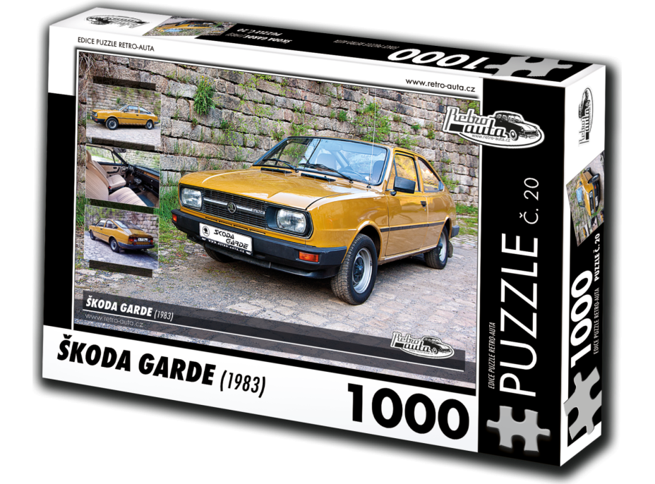 RETRO-AUTA Puzzle č. 20 Škoda Garde (1983) 1000 dielikov