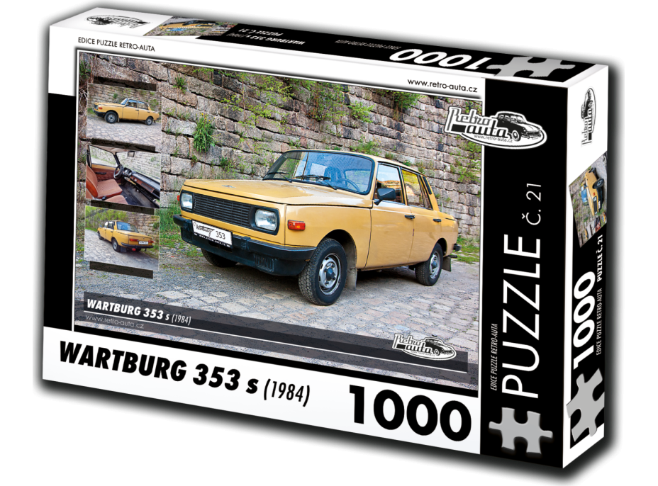 RETRO-AUTA Puzzle č. 21 Wartburg 353 s (1984) 1000 dielikov