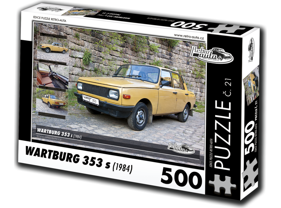 RETRO-AUTA Puzzle č. 21 Wartburg 353 s (1984) 500 dielikov