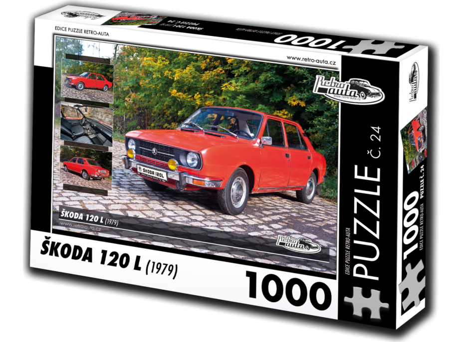 RETRO-AUTA Puzzle č. 24 Škoda 120 L (1979) 1000 dielikov