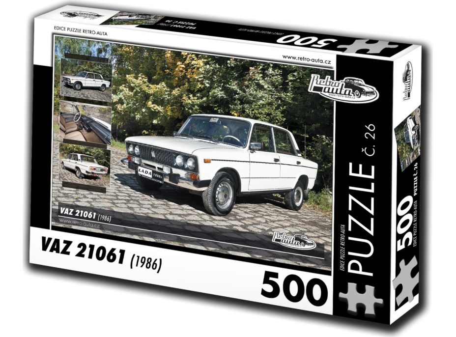 RETRO-AUTA Puzzle č. 26 VAZ 21061 (1986) 500 dielikov