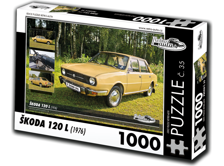 RETRO-AUTA Puzzle č. 35 Škoda 120 L (1976) 1000 dielikov