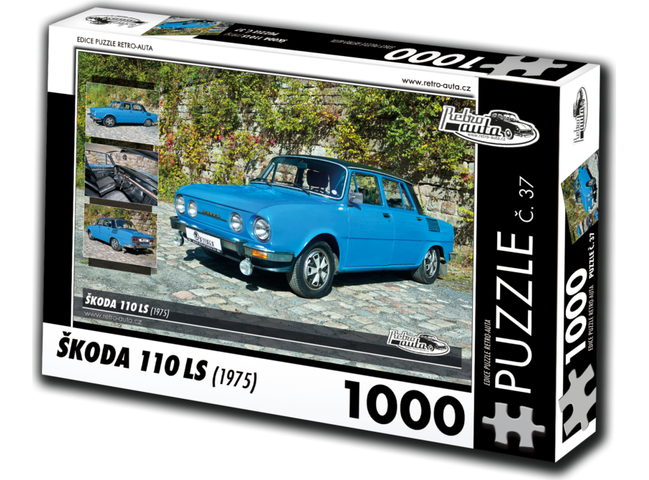 RETRO-AUTA Puzzle č. 37 Škoda 110 LS (1975) 1000 dielikov