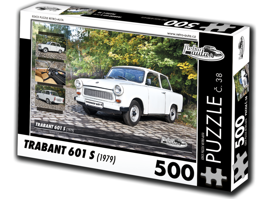 RETRO-AUTA Puzzle č. 38 Trabant 601 S (1979) 500 dielikov