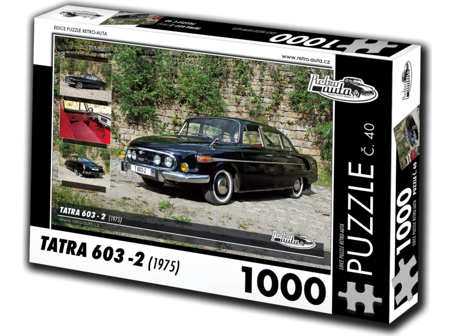 RETRO-AUTA Puzzle č. 40 Tatra 603-2 (1975) 1000 dielikov