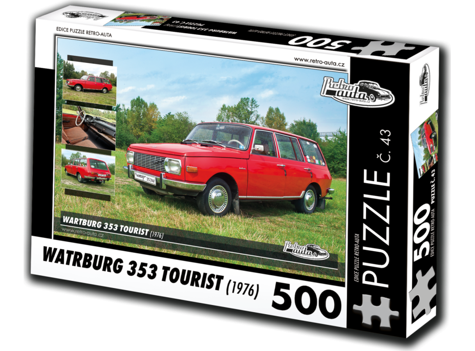 RETRO-AUTA Puzzle č. 43 Wartburg 353 Tourist (1976) 500 dielikov