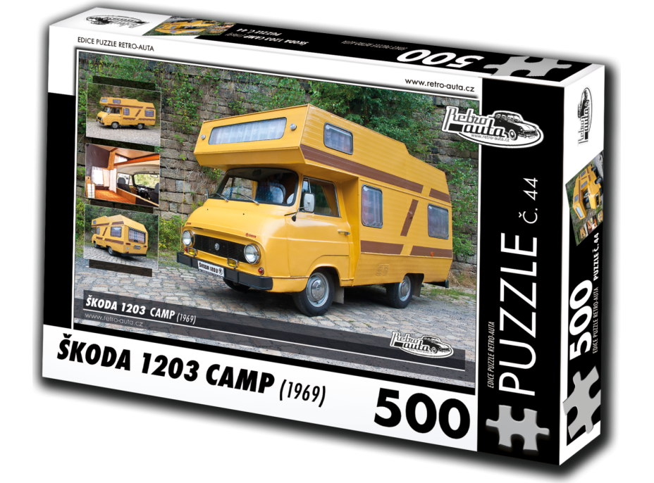 RETRO-AUTA Puzzle č. 44 Škoda 1203 Camp (1969) 500 dielikov