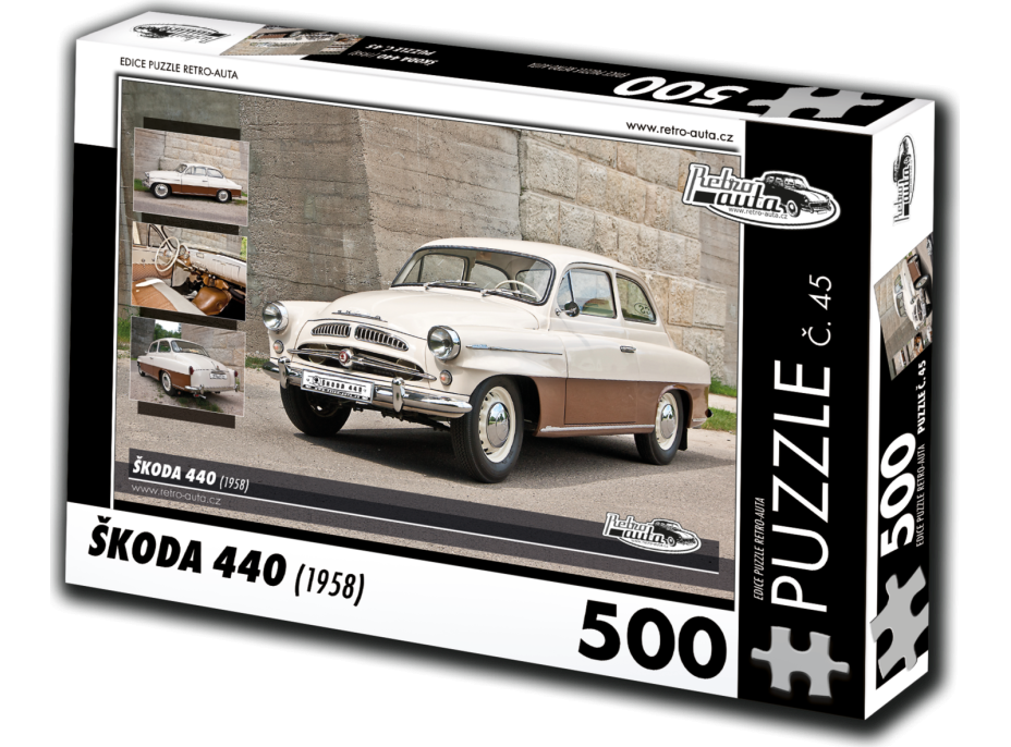 RETRO-AUTA Puzzle č. 45 Škoda 440 (1958) 500 dielikov