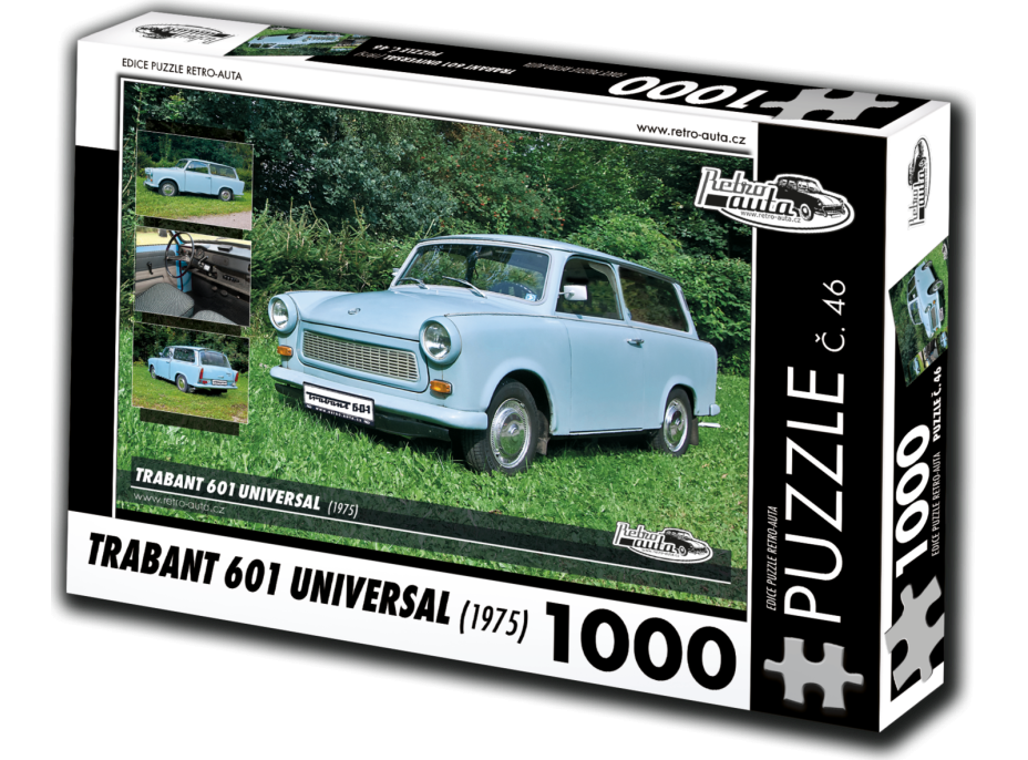 RETRO-AUTA Puzzle č. 46 Trabant 601 Universal (1975) 1000 dielikov