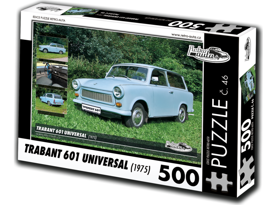 RETRO-AUTA Puzzle č. 46 Trabant 601 Universal (1975) 500 dielikov