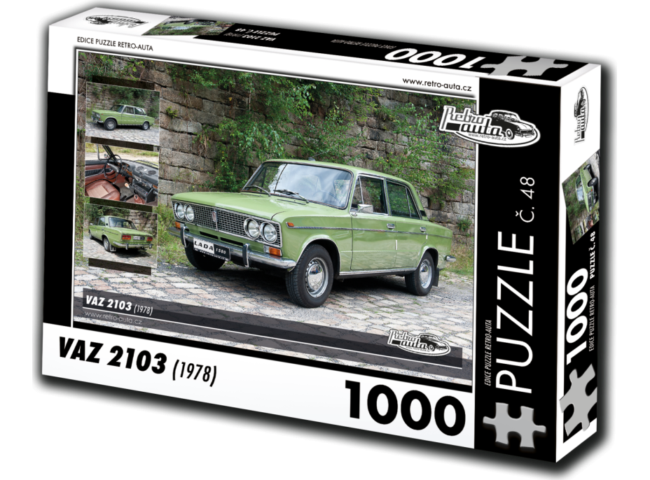 RETRO-AUTA Puzzle č. 48 Väz 2103 (1978) 1000 dielikov