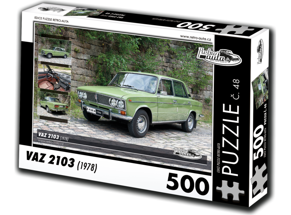 RETRO-AUTA Puzzle č. 48 Väz 2103 (1978) 500 dielikov