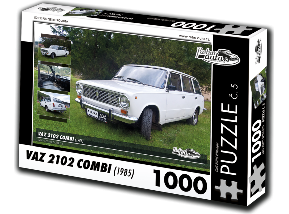 RETRO-AUTA Puzzle č. 5 VAZ 2102 Combi (1985) 1000 dielikov