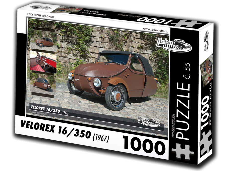 RETRO-AUTA Puzzle č. 55 Velorex 16,350 (1967) 1000 dielikov