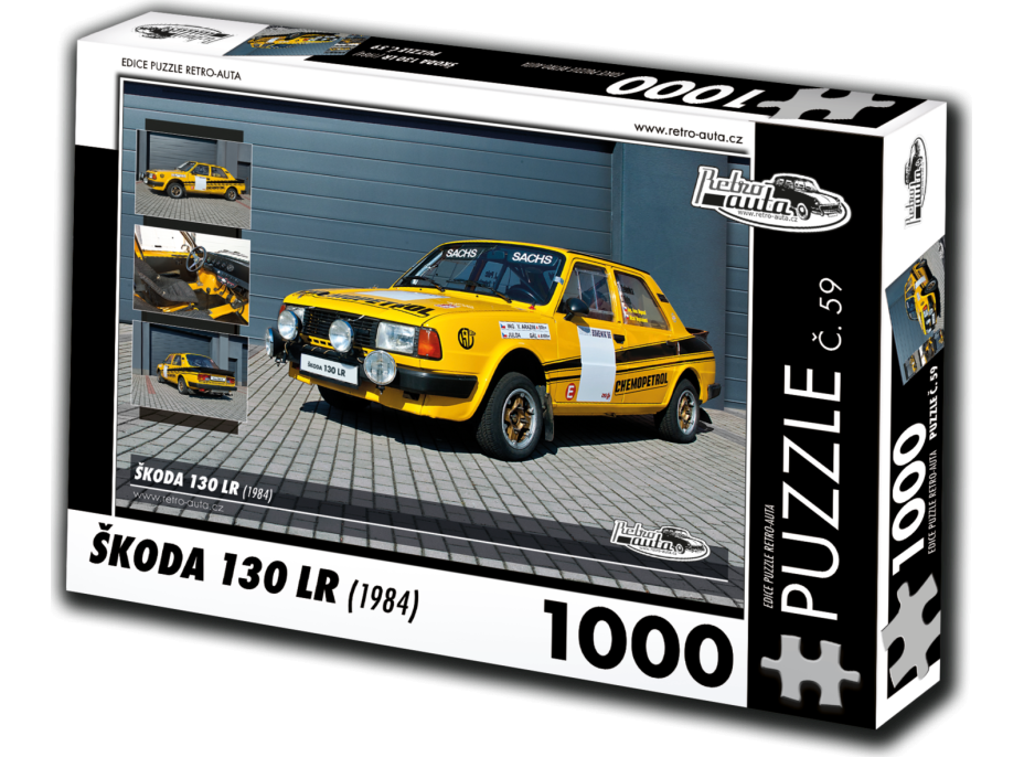 RETRO-AUTA Puzzle č. 59 Škoda 130 LR (1984) 1000 dielikov