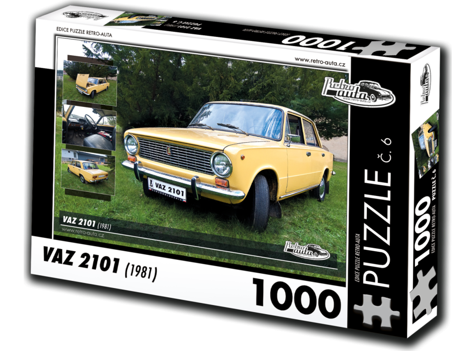 RETRO-AUTA Puzzle č. 6 VAZ 2101 (1981) 1000 dielikov