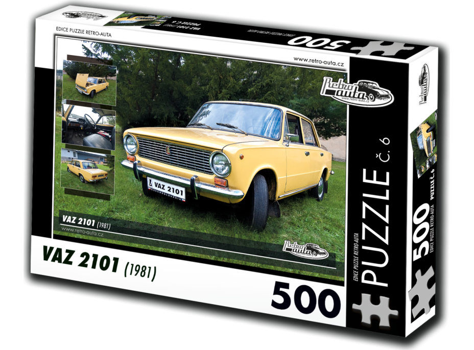 RETRO-AUTA Puzzle č. 6 VAZ 2101 (1981) 500 dielikov